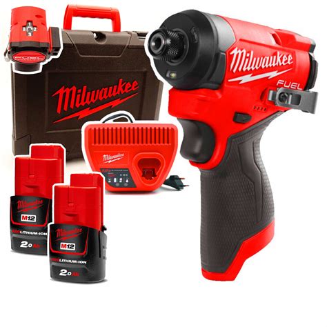 Milwaukee M12 FID2 202X Zakrętarka udarowa 2x2 0ah HD1 170Nm 1 4