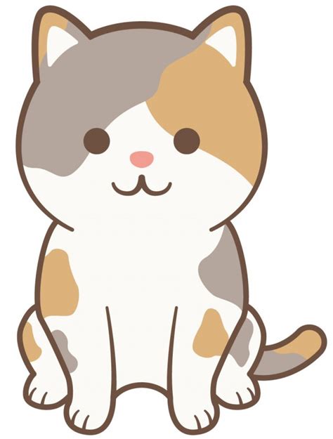 三毛猫 無料イラスト素材｜素材ラボ