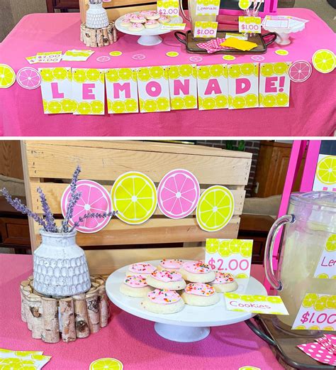 Lemonade Stand Printables Lemonade Dramatic Play Lemonade Etsy