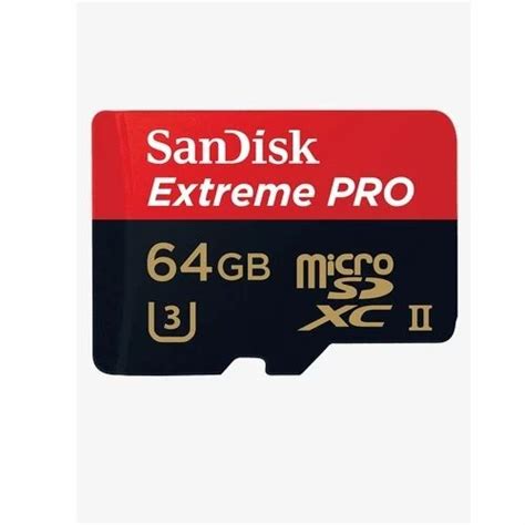 Sandisk Extreme Pro Microsdxc Uhs Ii 64 Gb Storage Capacity Memory