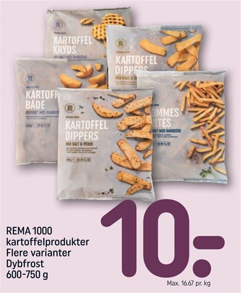 Rema 1000 Kartoffelprodukter 600 750 G Tilbud Hos Rema 1000