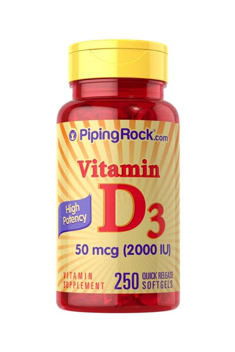 High Potency Vitamin D3 2000 Iu 250 Softgels Del Patio Rd