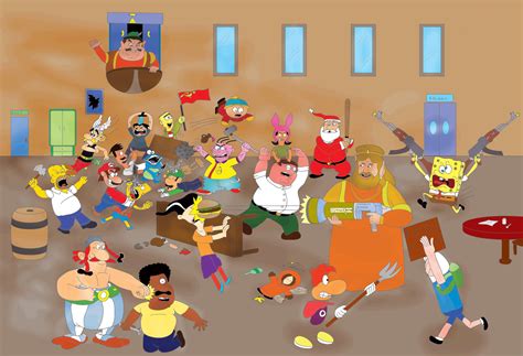 Cartoon Characters Brawl! by Ch42K on DeviantArt