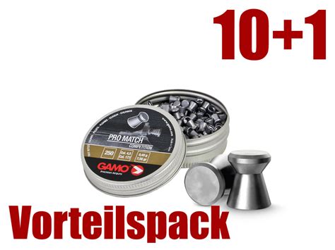 Vorteilspack 10 1 Flachkopf Diabolos Gamo Pro Match Competitio