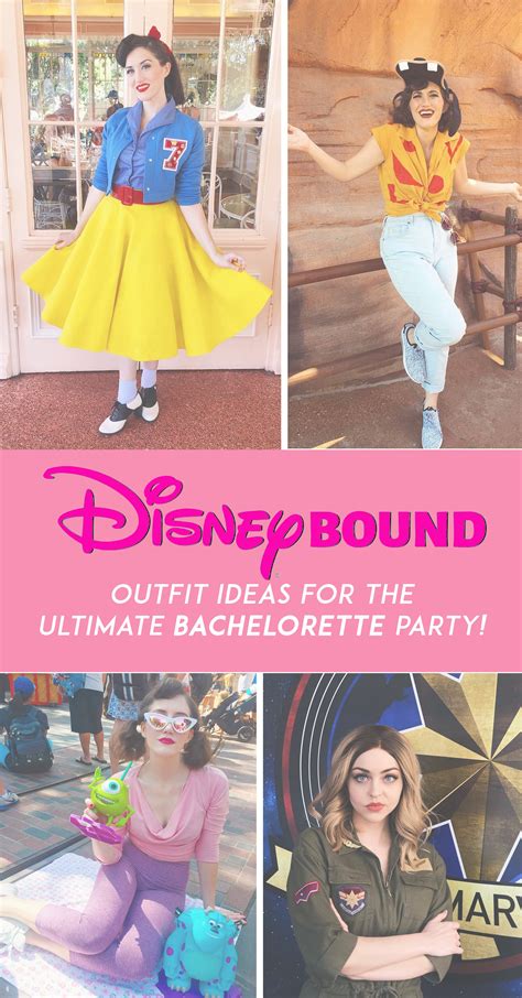 4 Easy Must Try Disneybound Outfits For Your Bachelorette Party Disney Bound Outfits Casual