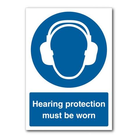 Safety Signs Hearing Protection Must Be Worn Sign