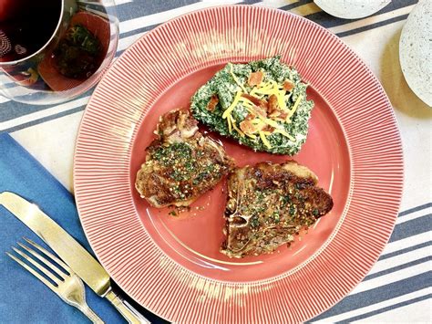 Lemon Garlic Marinated Lamb Loin Chops Recipe With Mint Vinaigrette