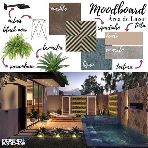 Moodboard Das Especifica Es Do Projeto Da Rea De Lazer Moodboard