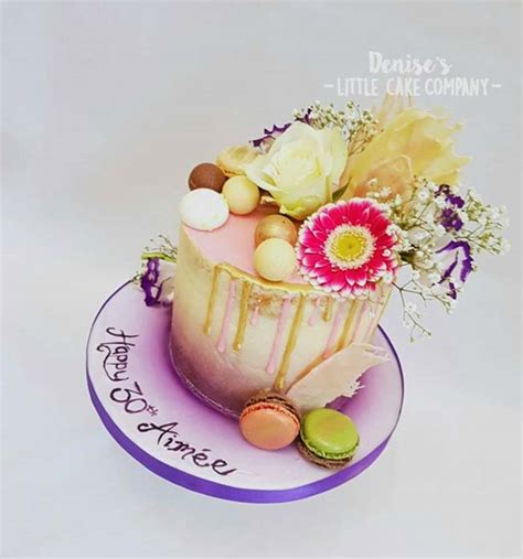 Pretty Flower Crip Cake Denises Little Cake Company