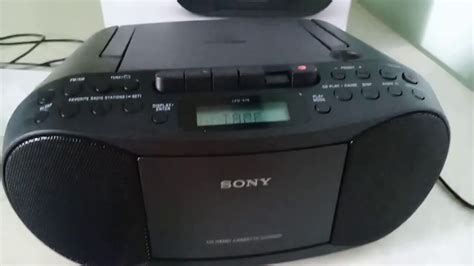 Sony CFD S70 CD RADIO CASSETTE RECORDER YouTube