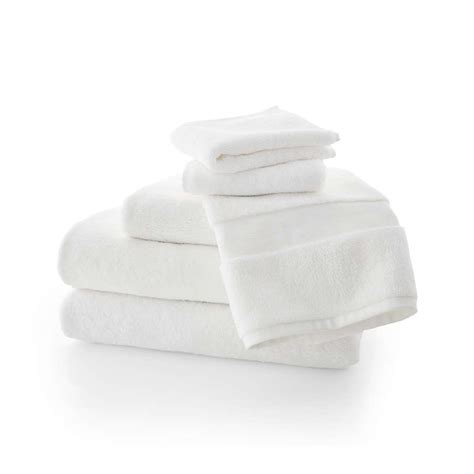 Organic Turkish Cotton White Towels, Set of 6 + Reviews | Crate & Barrel