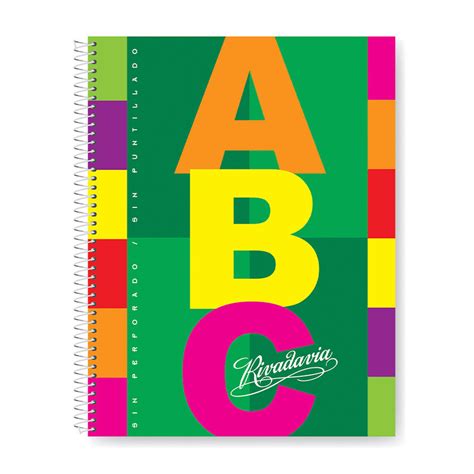 Cuaderno espiralado Rivadavia ABC tapa de cartón 21 x 27cm 100 hojas