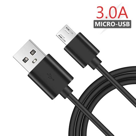 0 25m 1m 1 5m 2m 3m 3a Black Usb A To Micro Usb Cable Android Charge Cable Sync Data Charging