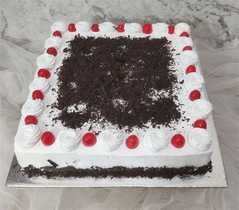 Black Forest Square Cake Yummycake