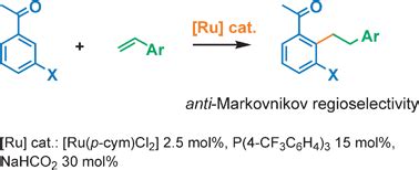 Anti Markovnikov Hydroarylation Of Styrenes Catalyzed By An In Situ