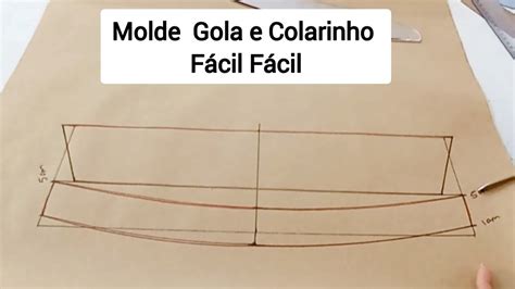 Como Fazer Molde De GOLA E COLARINHO Para Camisa YouTube