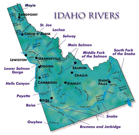 Idaho Map - ToursMaps.com