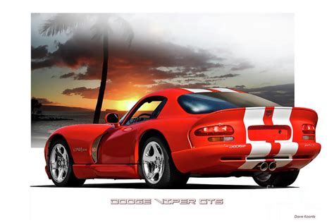 Dodge Viper Gts Photograph By Dave Koontz Pixels