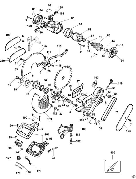 Schemat Piła wielofunkcyjna DEWALT DW708 Type2 DW708 QS części