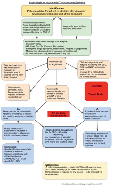 Anaesthetic Management of Endovascular Thrombectomy for Ischaemic Stroke : WFSA - Resources