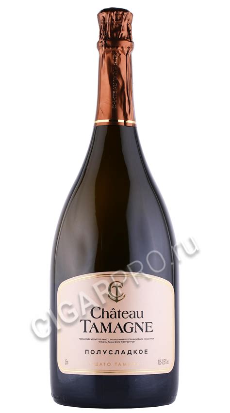 Игристое вино Chateau Tamagne купить - Шато Тамань белое полусладкое 1. ...