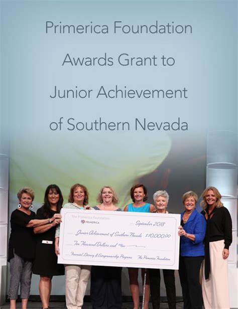 Primerica Foundation Awards Grant To Ja Of Southern Nevada