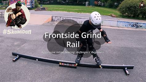 Frontside Grind On Rails Trick Clip Beginners Aggressive Inline