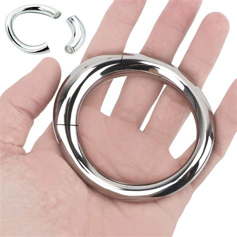 Chiclsq Magnetische Edelstahl Gebogener Hodenring F R M Nner Metall