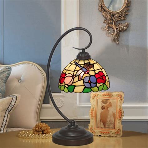 20 Cm European Stained Glass Dragonfly Style Tiffany Table Lamp Buy