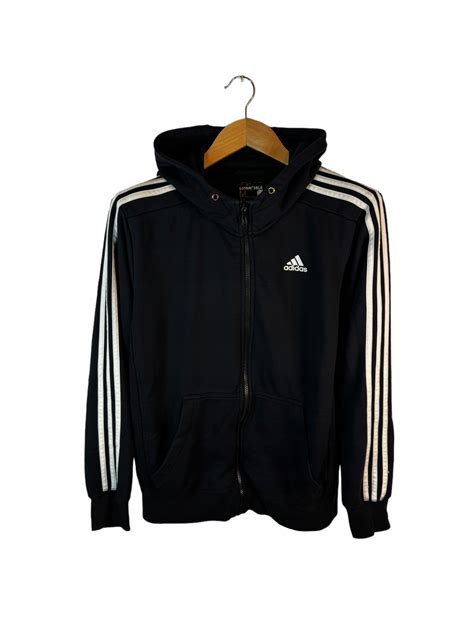 Bluza Rozpinana Adidas Czarna Z Logiem Paskami M Allegro Pl