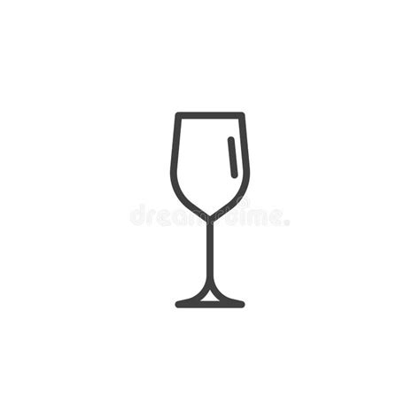 Wine Glass Line Icon Stock Illustration Illustration Of Vector 330776669