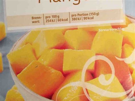 Rewe Beste Wahl Mango Kalorien Tiefkühlprodukte Fddb