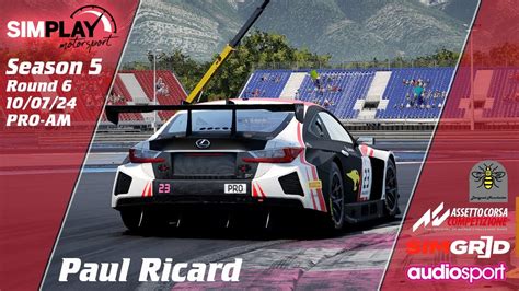 Assetto Corsa Competizione Paul Ricard PRO AM Round 11 12