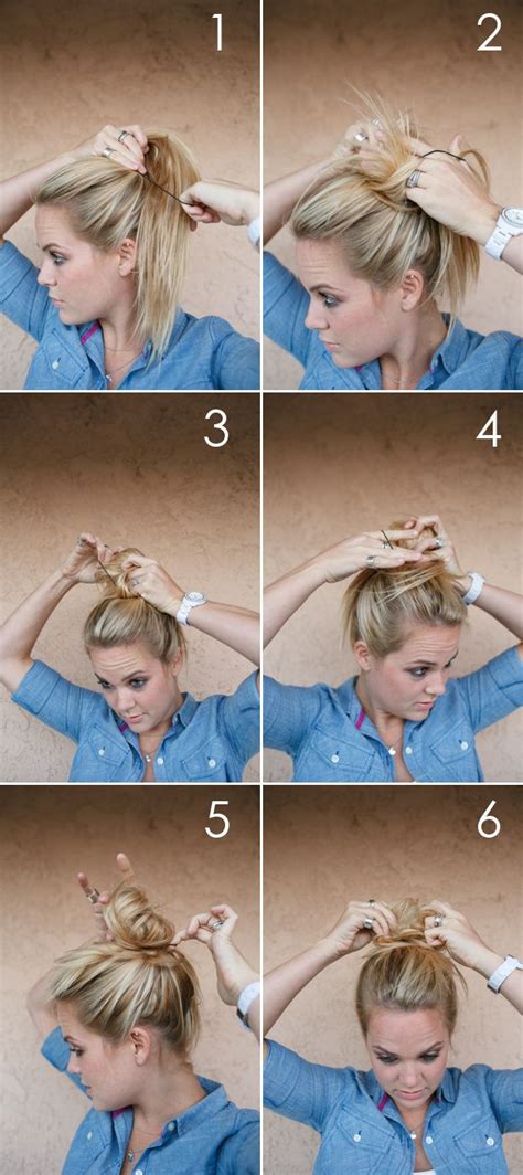 Unique How To Put Messy Bun Hairstyles For Short Hair Stunning And Glamour Bridal Haircuts