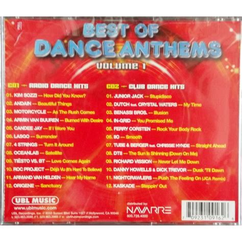 Best Of Dance Anthems Volume 1 Mixed By Dj Strobe 2cd 24 Tracks By