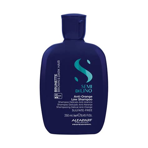 Alfaparf Milano Semi Di Lino Brunette Anti Orange Low Shampoo Ml Mild Anti Orange Shampoo