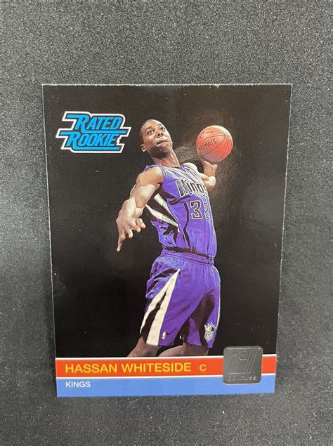 Panini Donruss Hassan Whiteside Rookie Card Rc Sacramento Kings