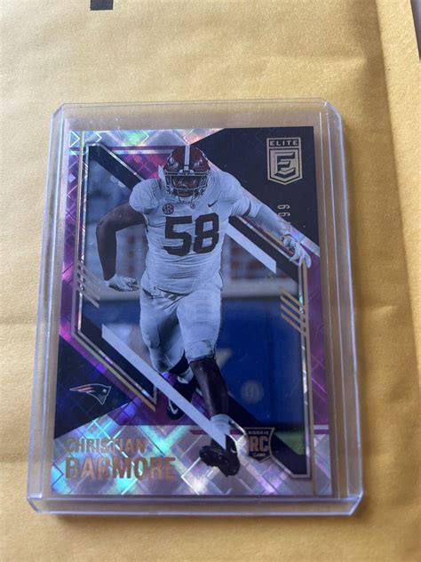 Panini Donruss Elite Fotl Rookie Purple Christian Barmore