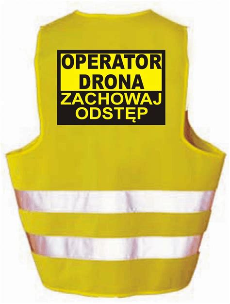 Kamizelka Odblaskowa Ostrzegawcza OPERATOR DRONA 0000062622 ERLI Pl