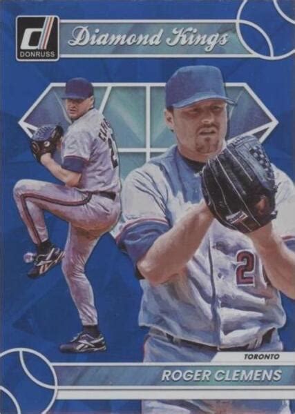 Panini Donruss Diamond Kings Holo Blue Roger Clemens For