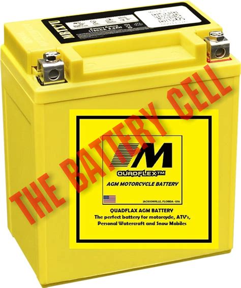 MBTX7U Motorcycle 12v QUADFLEX AGM BATTERY The Battery Cell