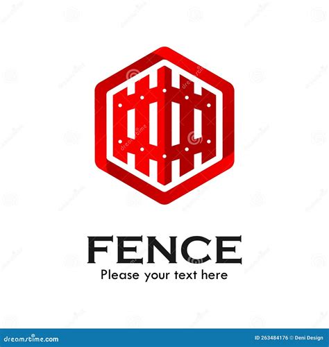 Fence design logo stock vector. Illustration of symbol - 263484176