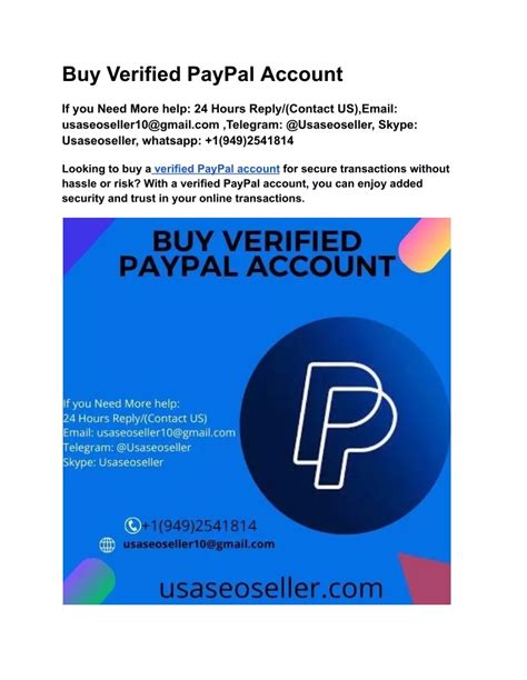 Ppt Buy Verified Paypal Account Powerpoint Presentation Free