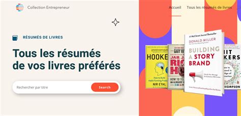 Collection Entrepreneur Résumés livres