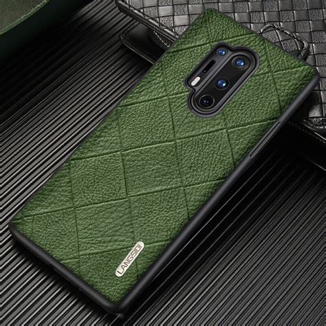 Funda De Cuero De Grano De Rombo Original Para Oneplus 11 10 Pro 10t