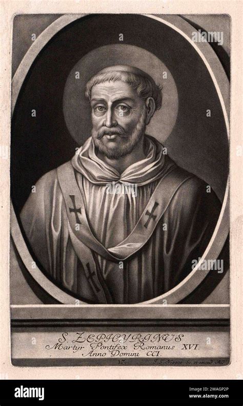 An 1580 Illustration Of Pope Victor I Who Was Pontiff From Ad189 To