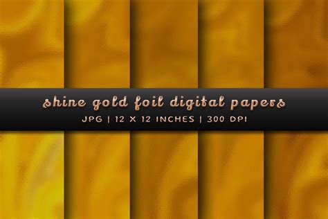 Shine Gold Foil Digital Papers Graphic By Pugazh Logan Creative Fabrica