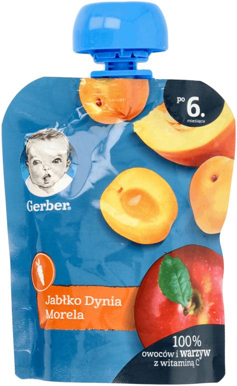 NESTLÉ GERBER mus owocowy jabłka dynia morela po 6 m cu 90 g