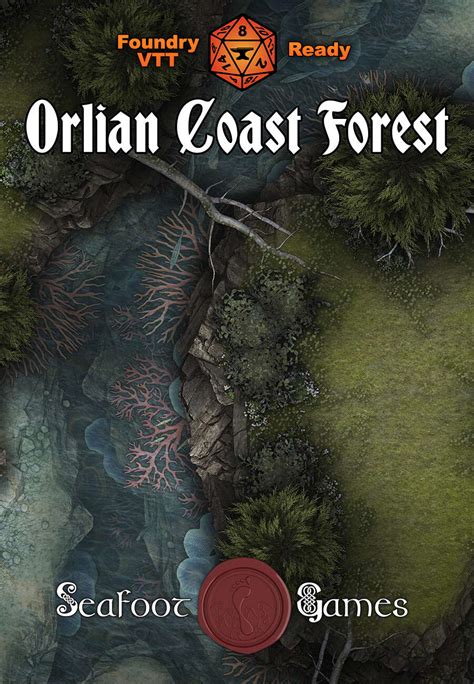 Orlian Coast Forest 40x30 D D Battlemap With Adventure Seafoot Games