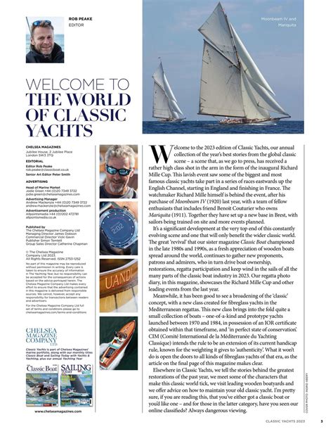 Classic Boat Magazine Classic Yachts 2023 Special Issue